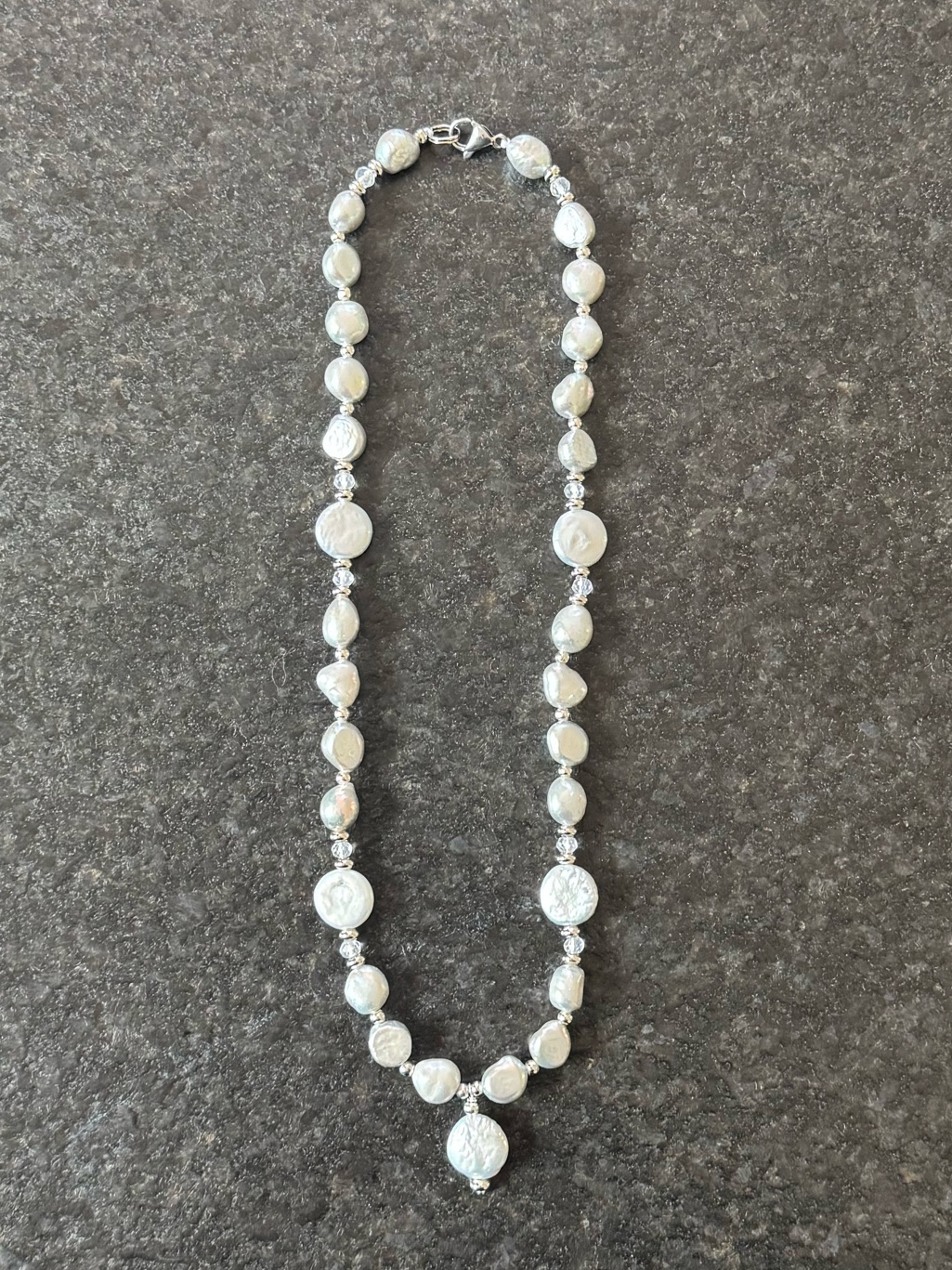 Nwot Tuckernuck Grey Pearl Necklace
